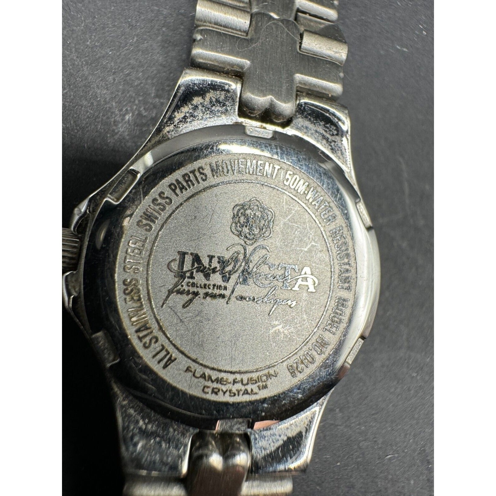 Invicta Collection Wildflower Stainless Steel Flame Fusion Crystal Women’s Watch