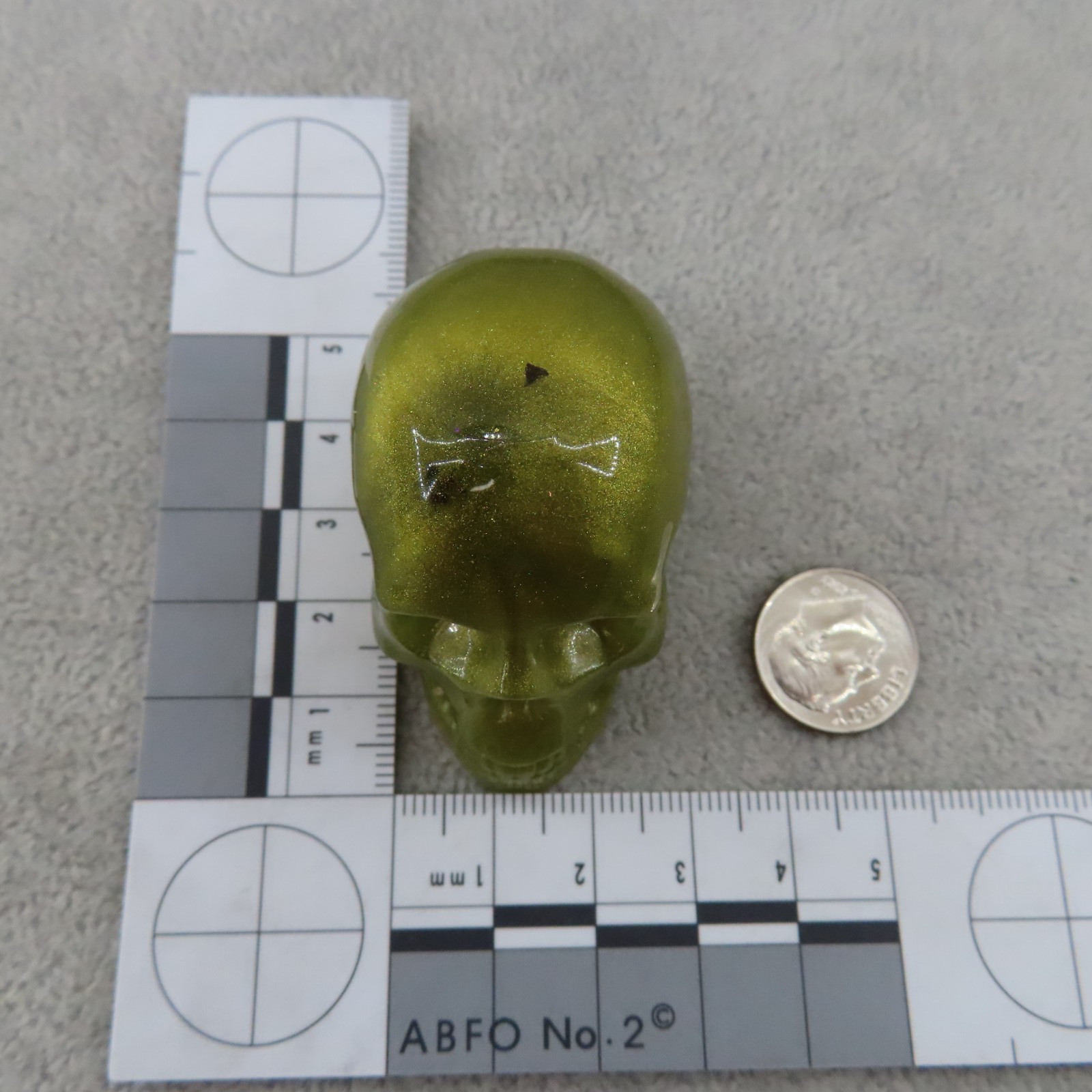 OLIVE GREEN BLACK Ring Holder Jewelry Trinket Dish Vanity Set Skull Gem Goth NEW