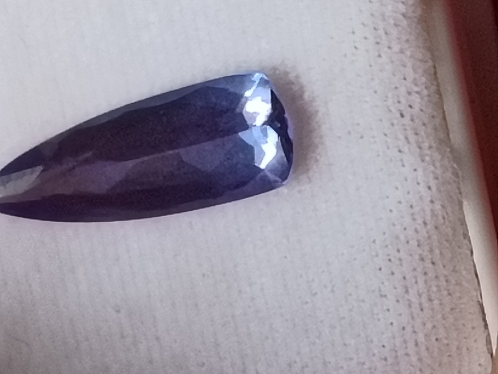 Natural Tanzanite Trillion Cut Blue/Purple Transparent 6x16mm 2.80ct 1pc