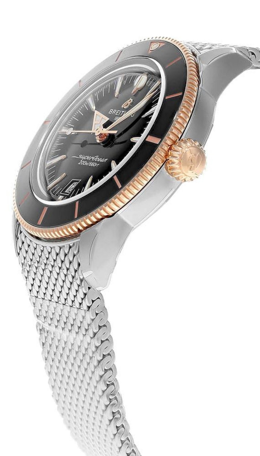 BREITLING SuperOcean Heritage B31 42mm Black Dial SS Men’s Watch UB3111241B1A1