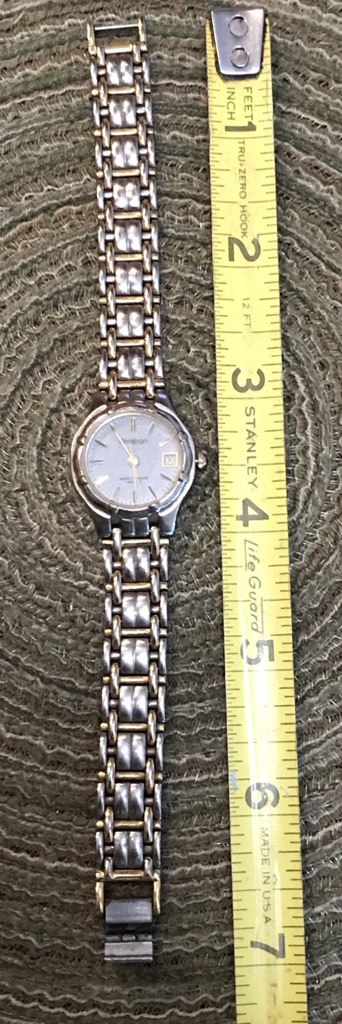 ARMITRON 25/6153C Women’s 2 Tone Watch Gray /Wht Dial W/Date ￼ Thailand Movement