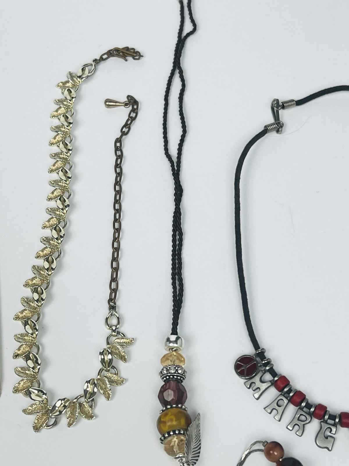 ✨VTG Lot Of 18 Vintage Necklaces & Belt, Chains, Gold silver Tone Varies Styles