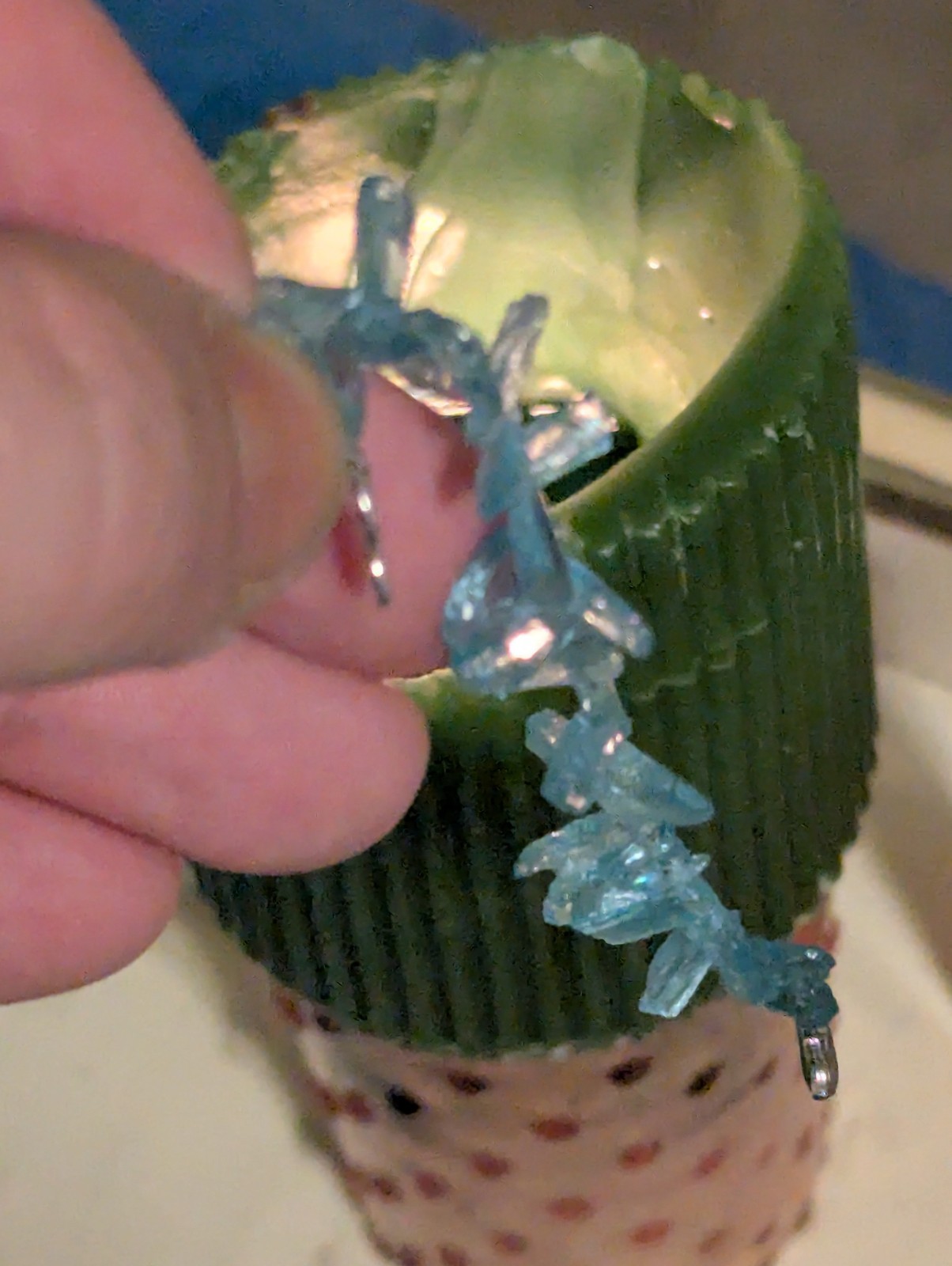 Light Blue sky apatite Crystal Bracelet 5.5 In