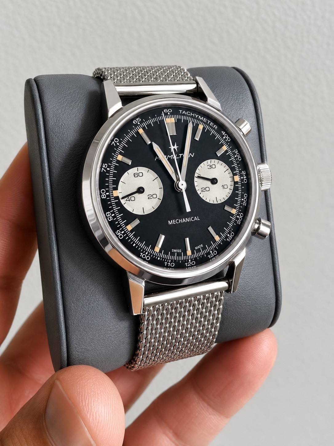Hamilton Intra-Matic Reverse Panda Chronograph Full Set