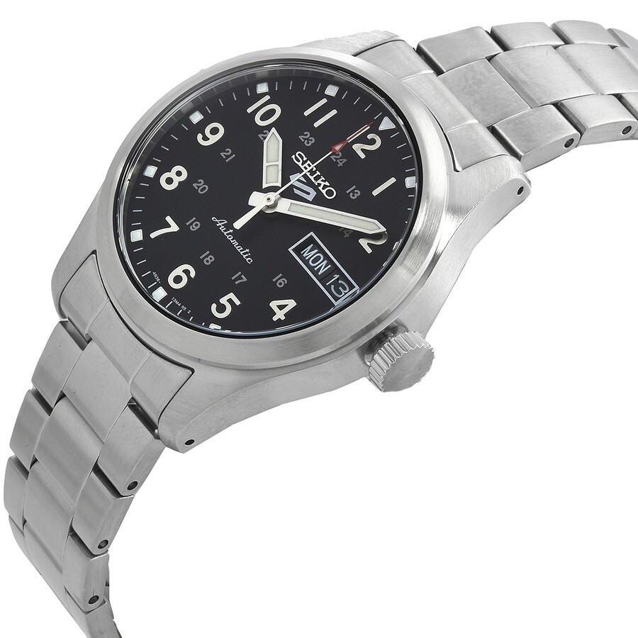 Seiko Men’s 5 Sports Automatic Black Dial Watch – SRPJ81K1 NEW
