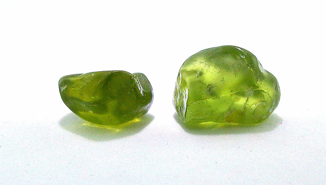 5.93 Gram 26.65 Carats 2 Apple Peridot Facet Rough San Carlos Arizona Gem CS301