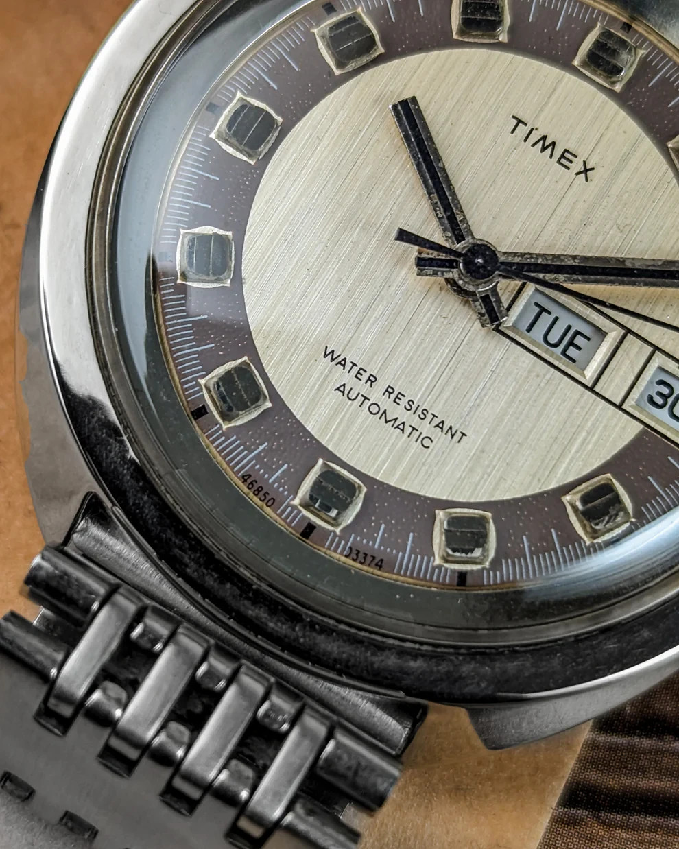 Vintage Timex Automatic Day-Date – 46850 – “Bullseye” Dial – 1978 US