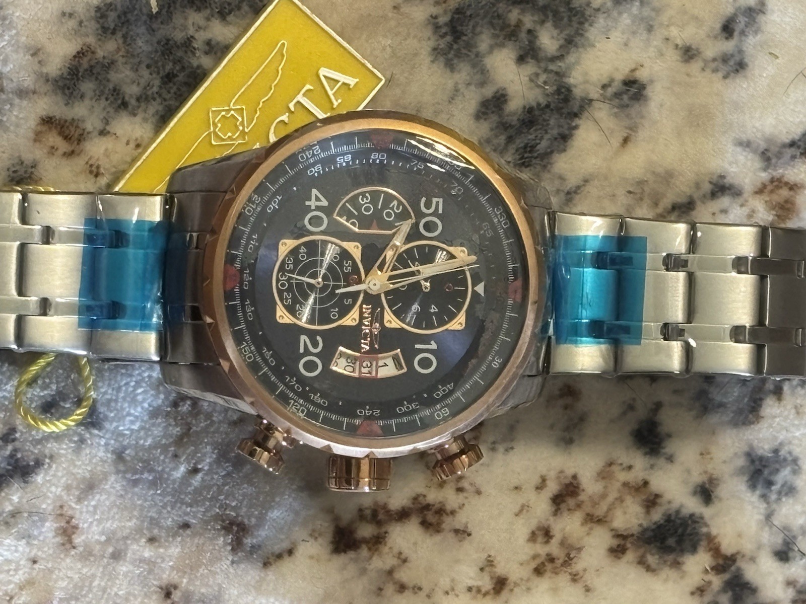 Invicta Aviator Men’s Watch Bundle w/ dive case. See Description for details.