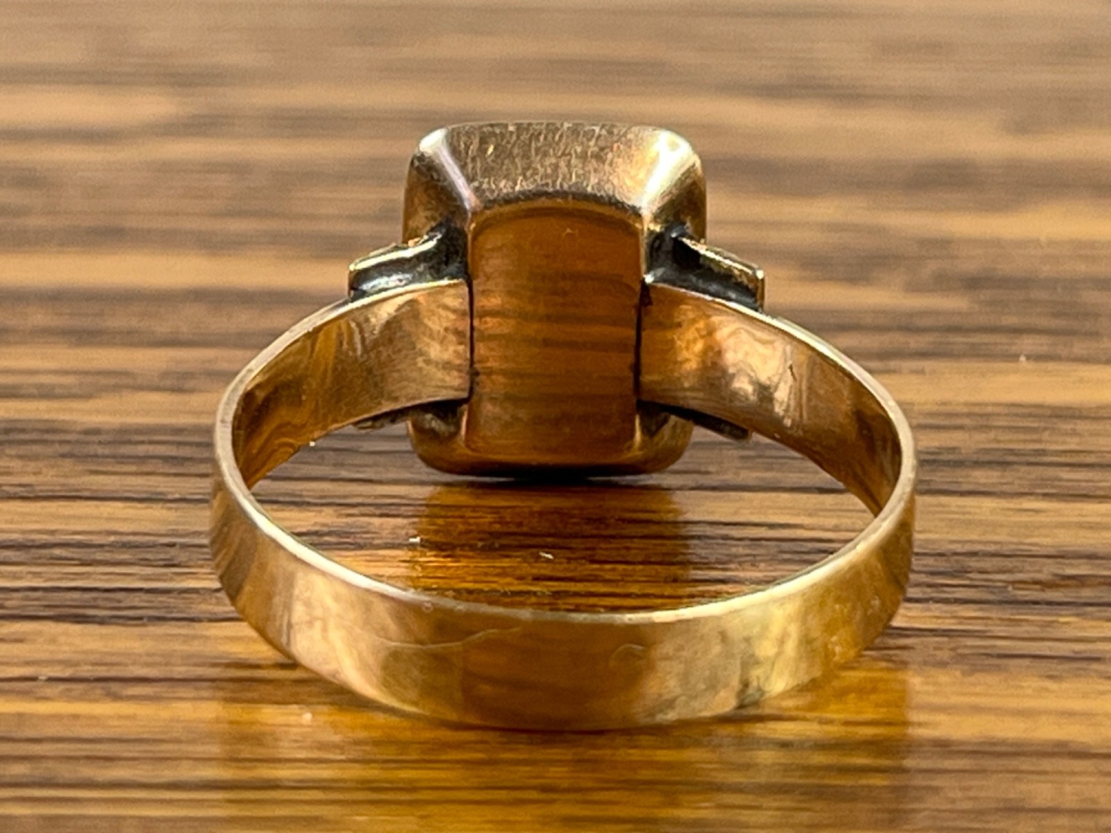1880s Victorian 14k Gold 3.22g Antique Shell Cameo Etruscan Ring Size 9.5 RARE