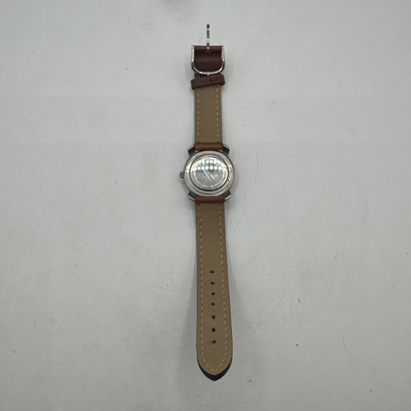 Victorinox Swiss Army Watch Black Dial Brown Leather Strap Water Resistant 166ft