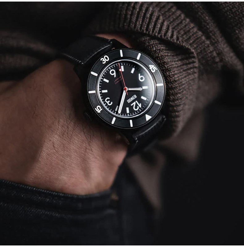 Redwood Tactical v3 Solar Black Steel Fabric PVD Military Men’s Watch