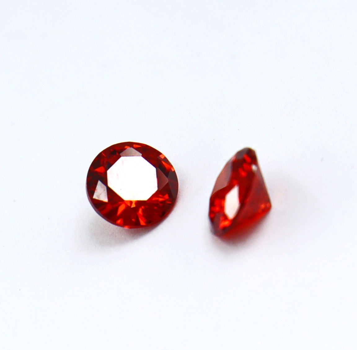 2.80 Ct Certified AAA+ Quality Natural Orange Sapphire Loose Gemstone Round Cut