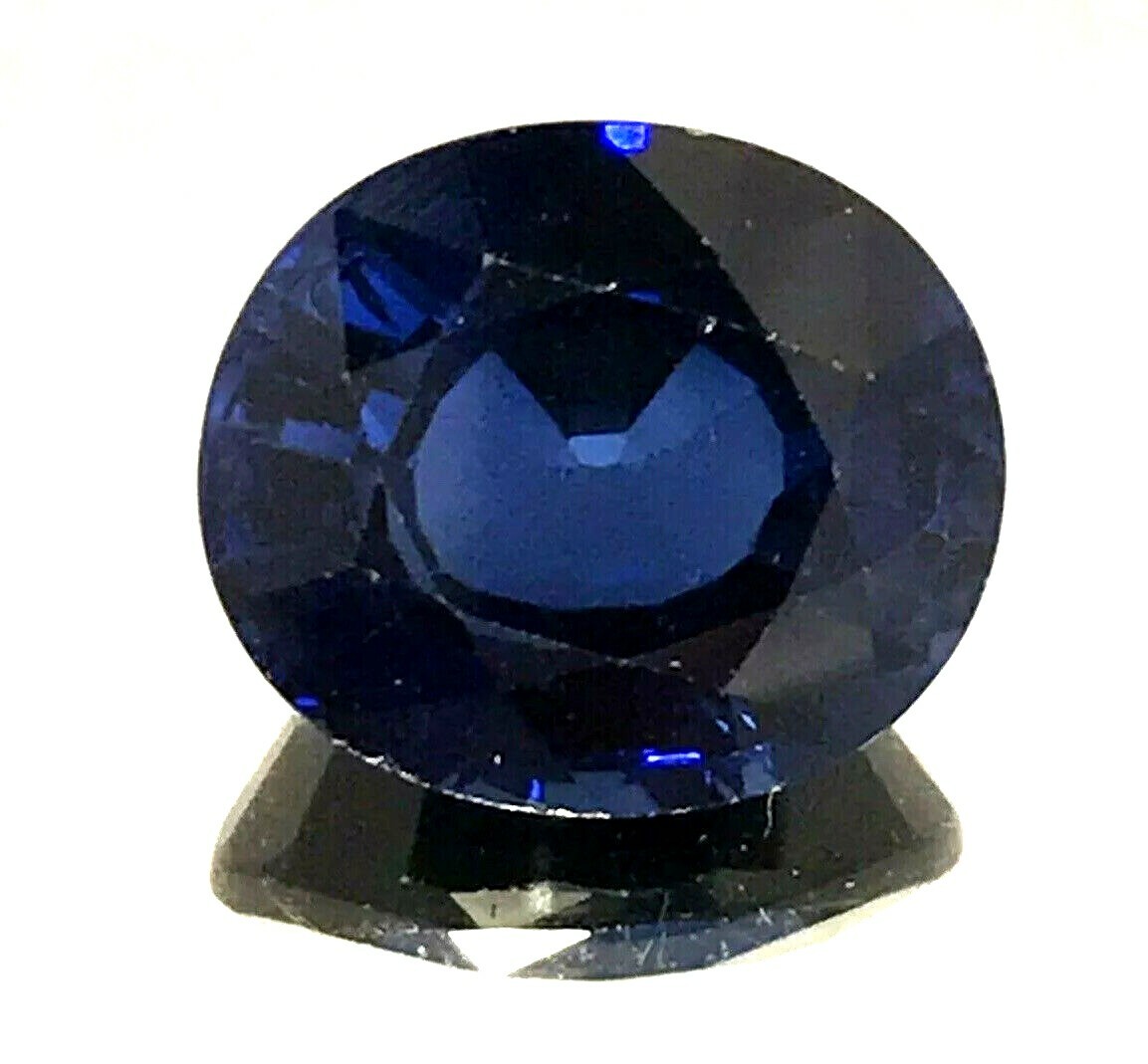 4.60 Ct Natural Blue Sapphire, Excellent Oval Cut , SI Clarity,9 mohs