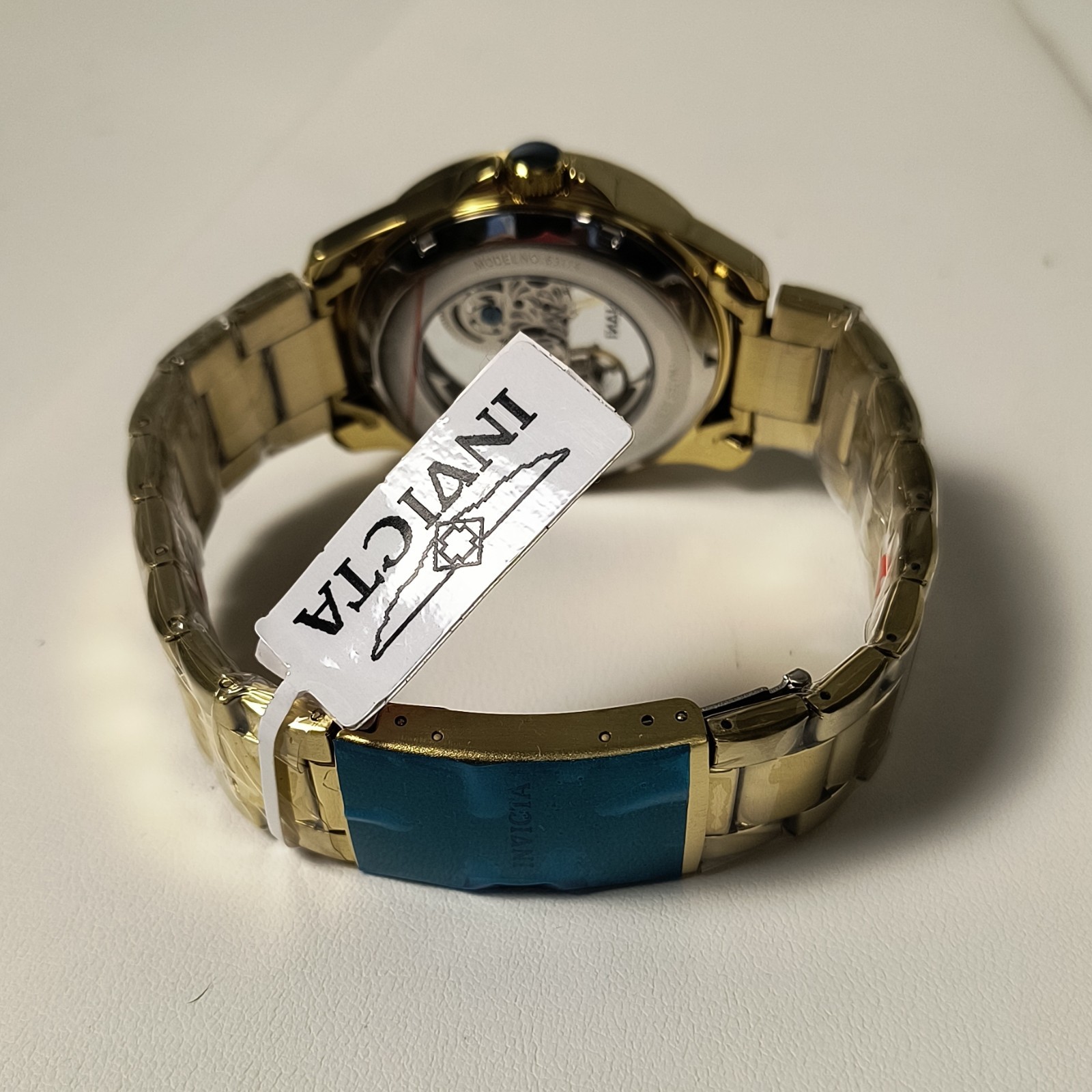 Invicta Men’s Automatic Objet D Art Idyll Gold With Crystal New With Box 43 Mm