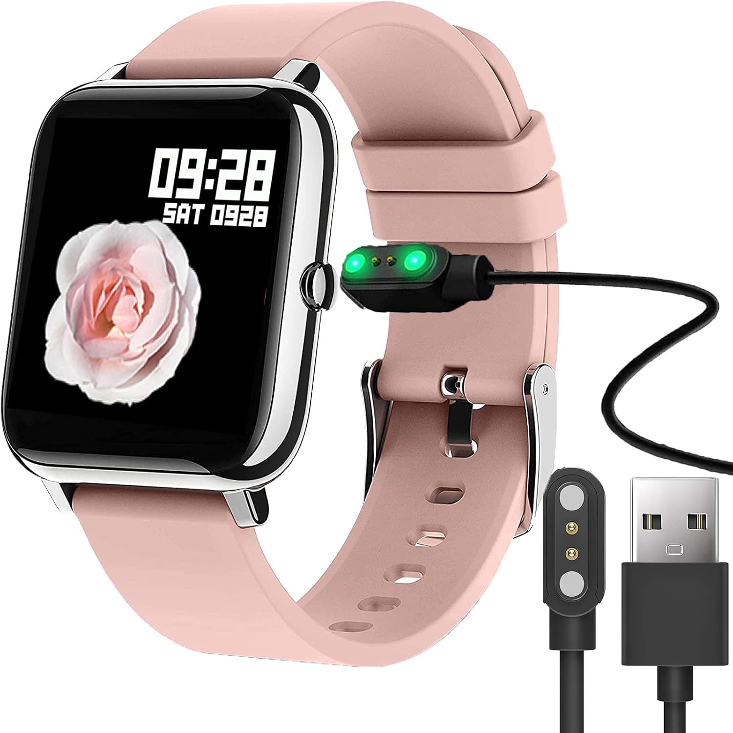 Donerton P22 Smartwatch Charger Magnetic USB Charging Cable for Giaogor Watch