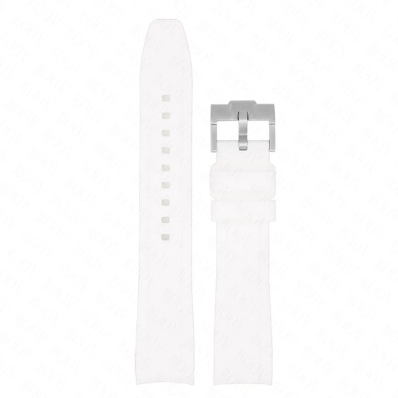 Curved End Rubber Strap 18/19/20/21/22mm Universal Silicone Watch Band Soft Spor