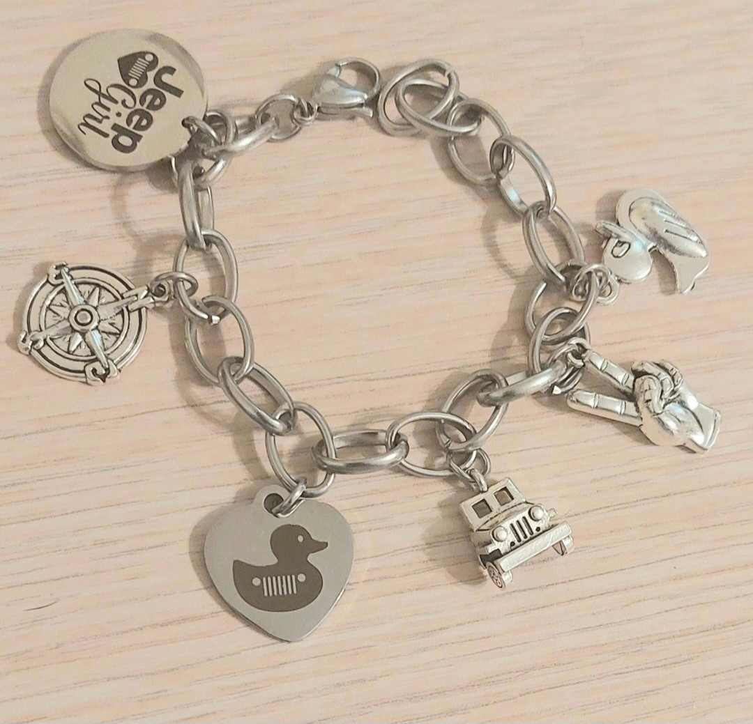 Jeep Girl Custom Stainless Steel Bracelet