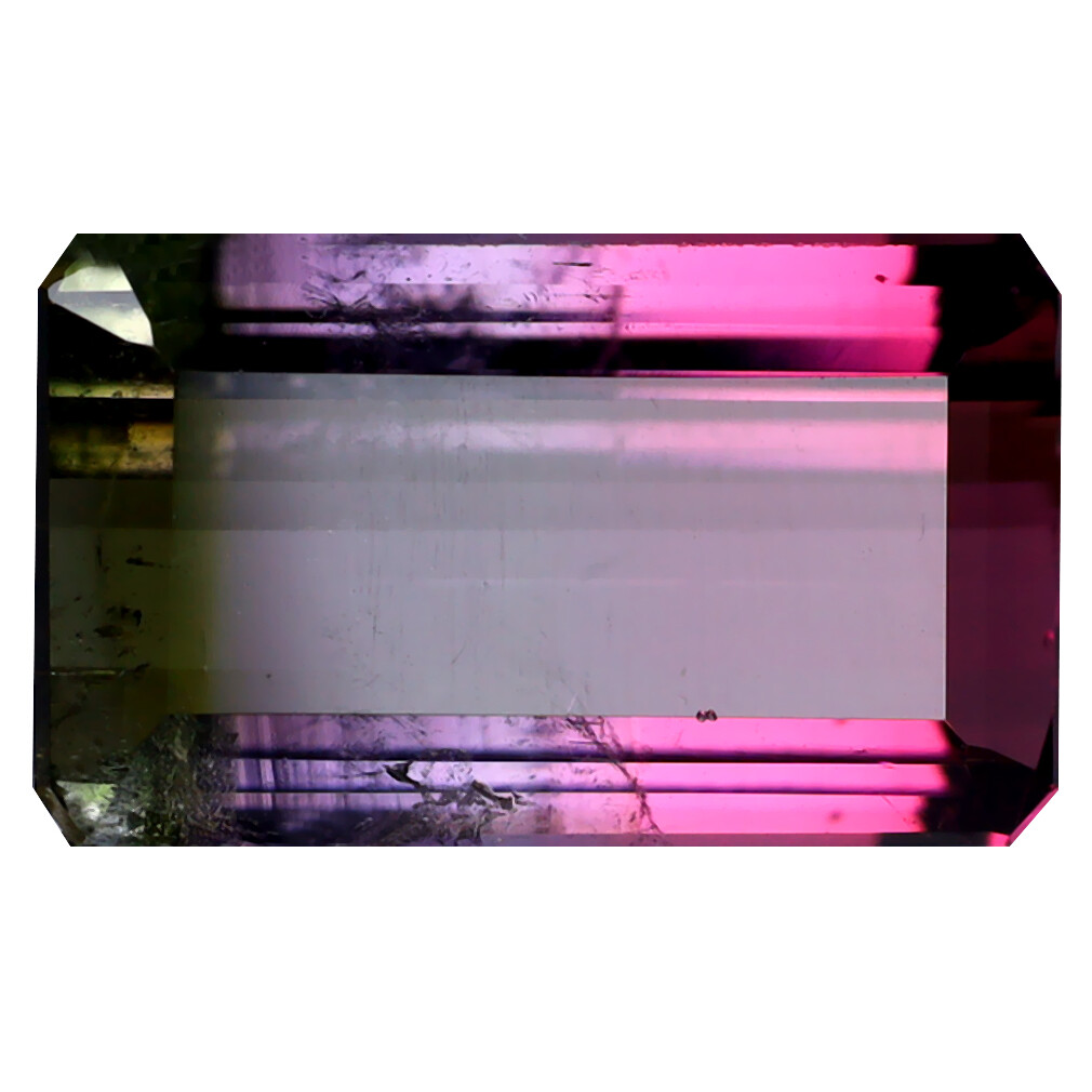 3.94 ct Octagon (13 x 8 mm) Unheated / Untreated Watermelon Tourmaline