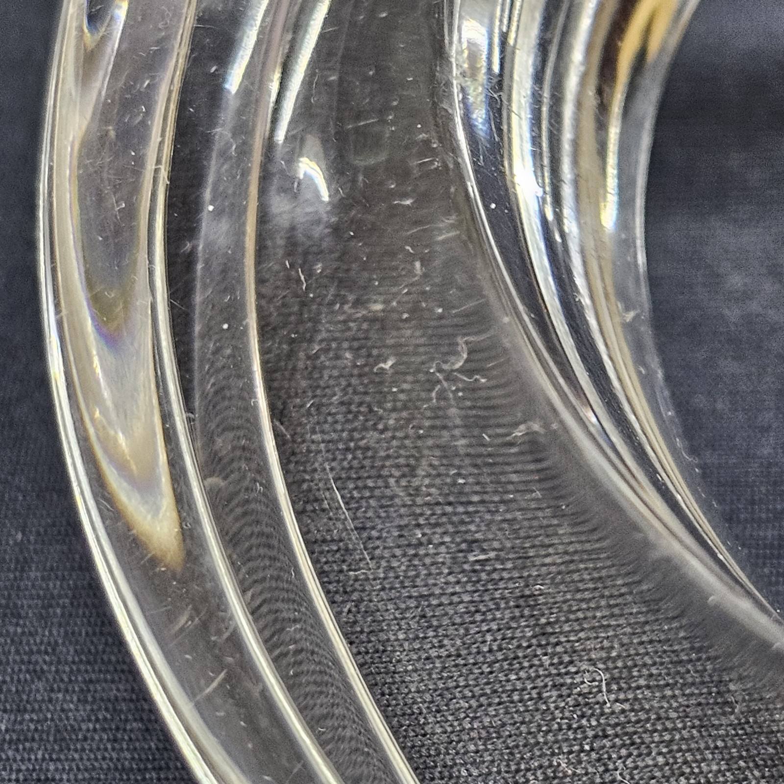 Bayanihan Philippines Lucite Cuff Bracelet Clear Modernist