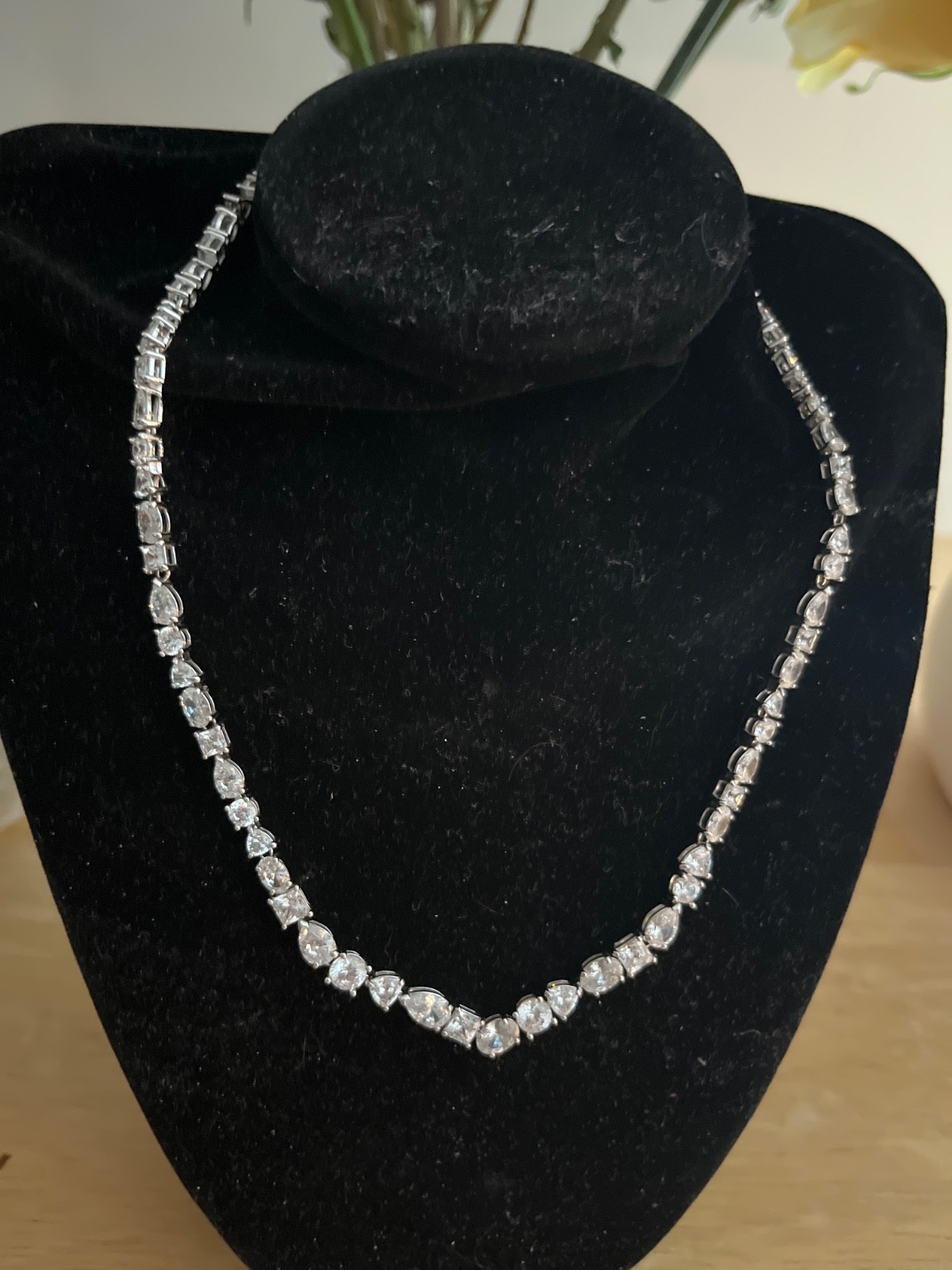 Swarovski Tennis Necklace – White