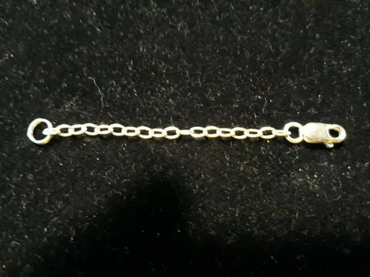 EXTENDER 925 silver bracelet/necklace extension 2 inches & lobster claw lock