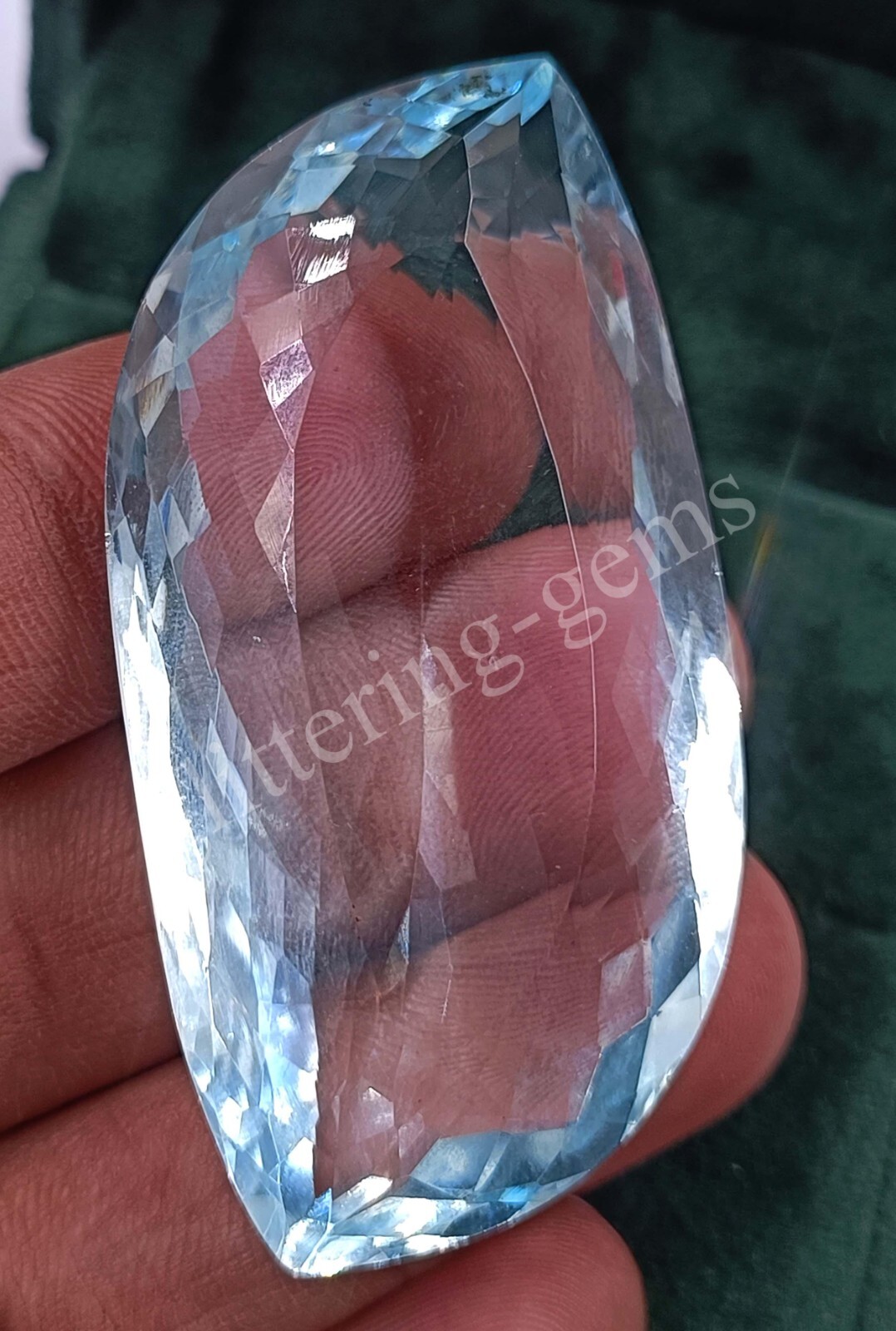 147.05 Ct Emerald Cut Sky Blue Aquamarine IGL Certified Loose Gemstone M25