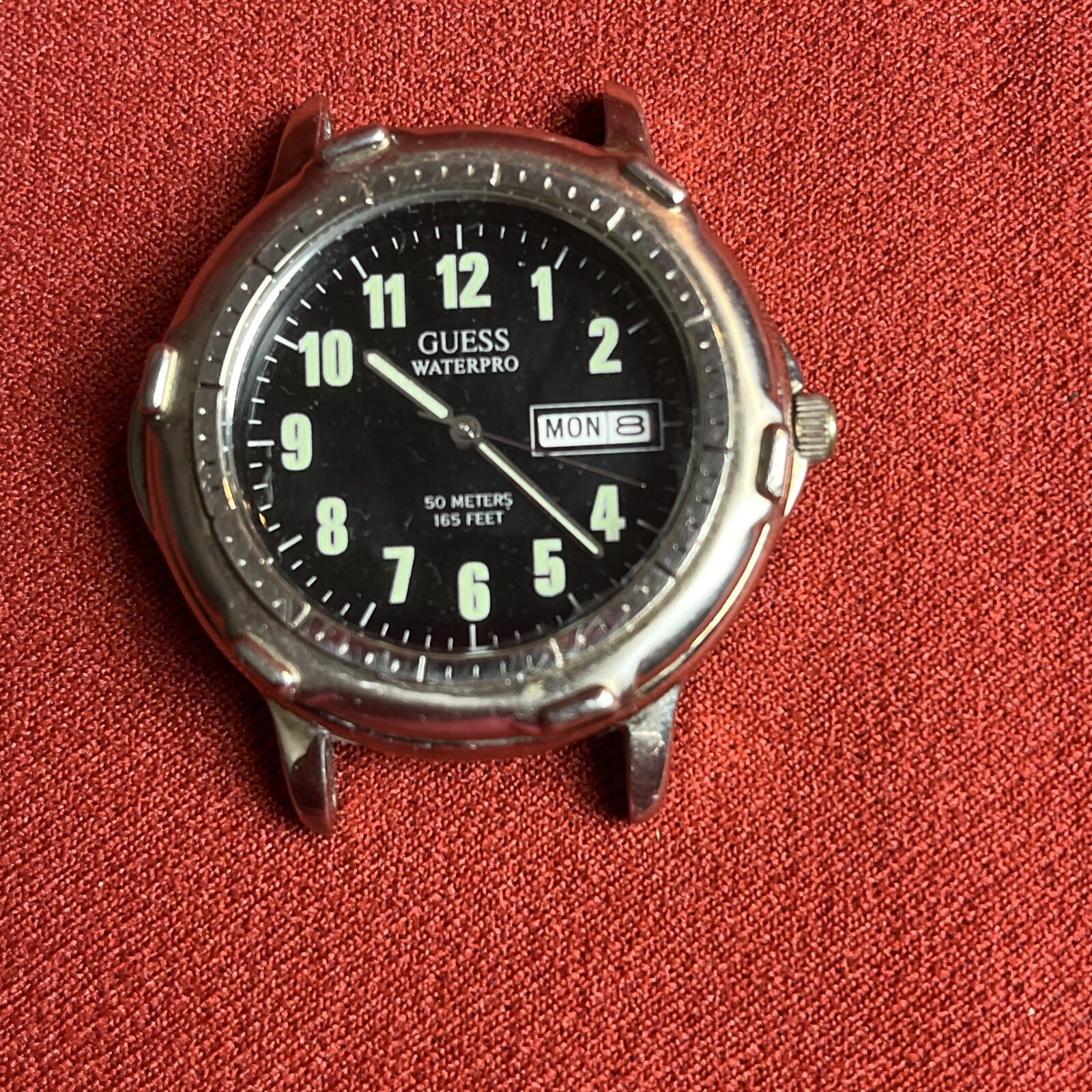 Vintage 1995 Guess Waterpro Men’s Watch 50 Meters New Battery Working