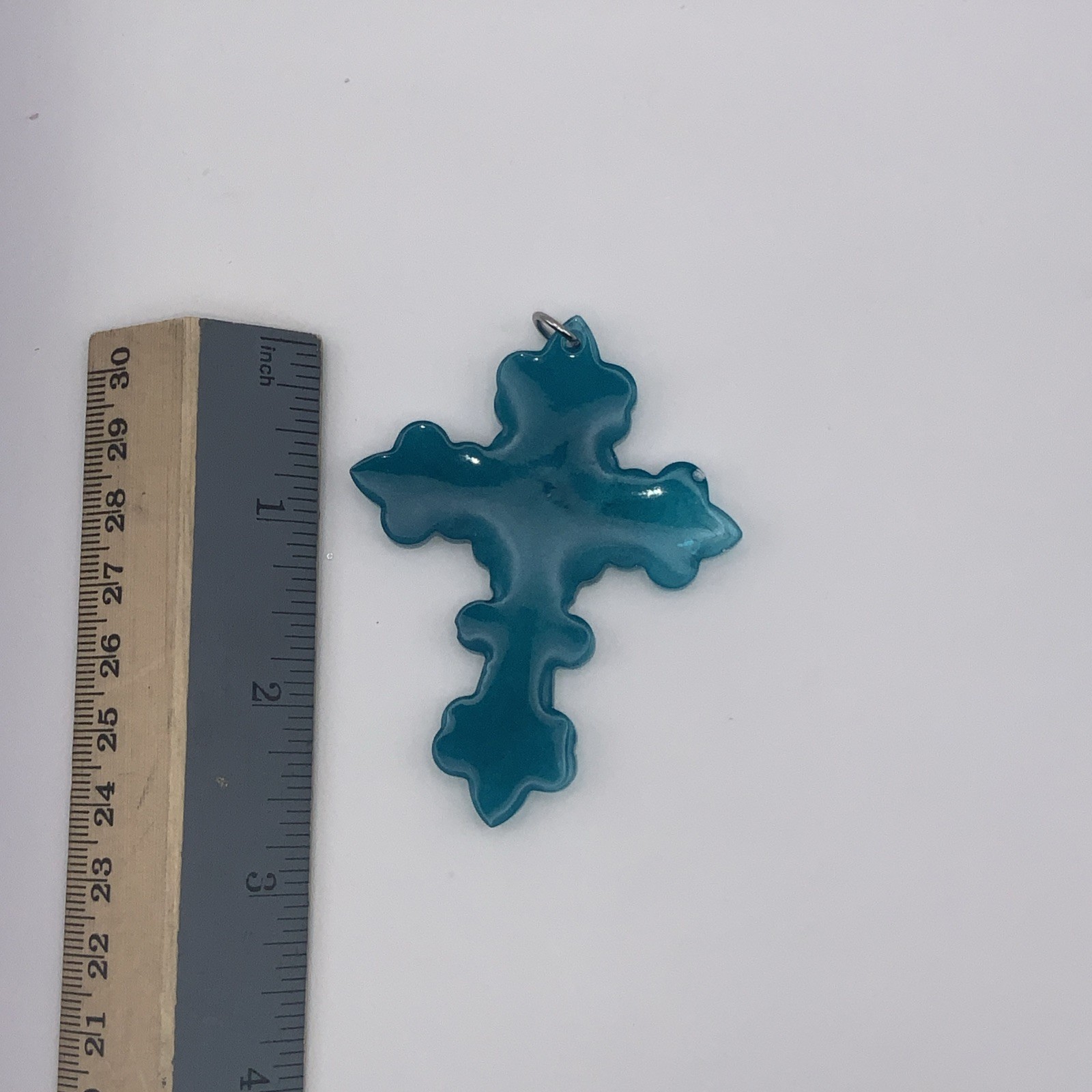 House Of David Handmade Cross Necklace Crystal Ice