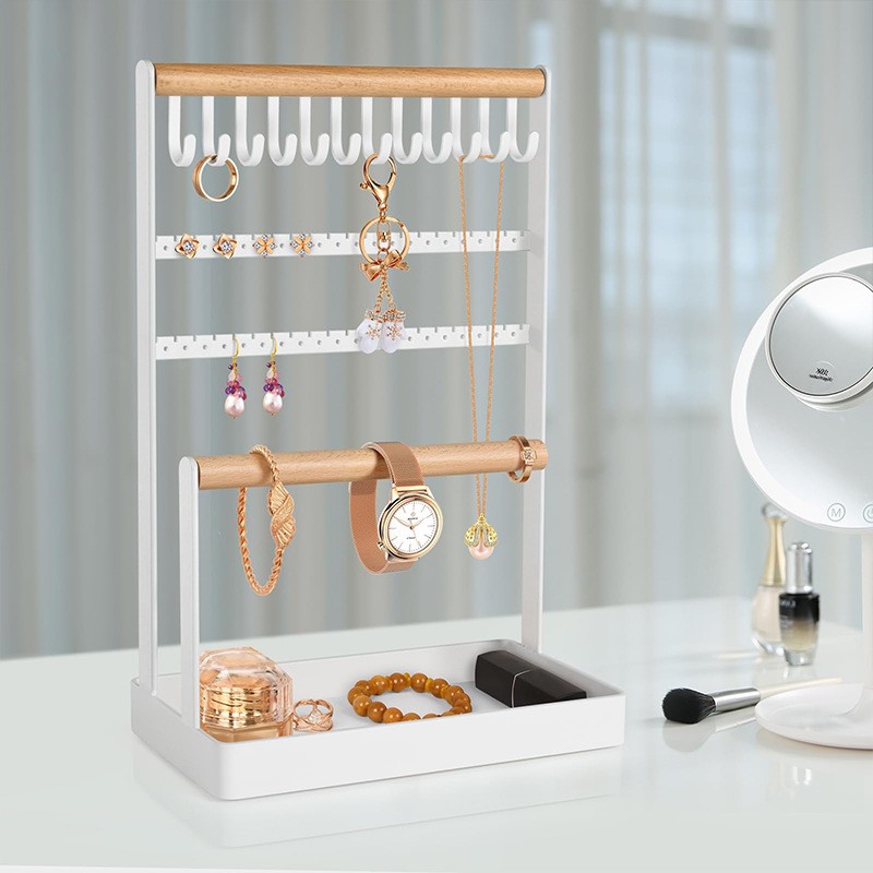 Jewelry Organizer Stand Necklace Organizer Earring Holder, 6 Tier Jewelry Stand