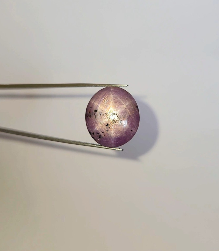 Natural 45.70 ct Star Ruby Pink Oval Cabochon untreated loose gemstone