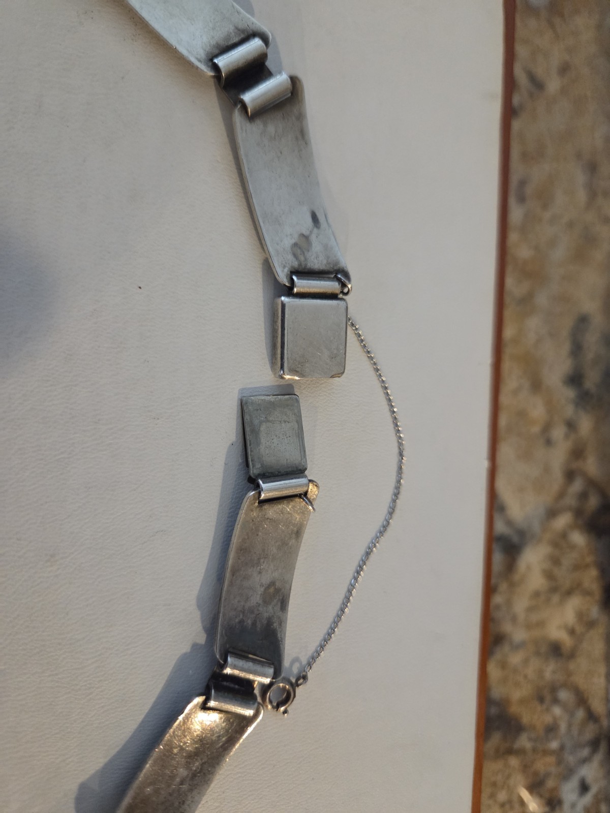 Laurence Foss Sterling Silver Necklace and Bracelet Set 95 Grams #450