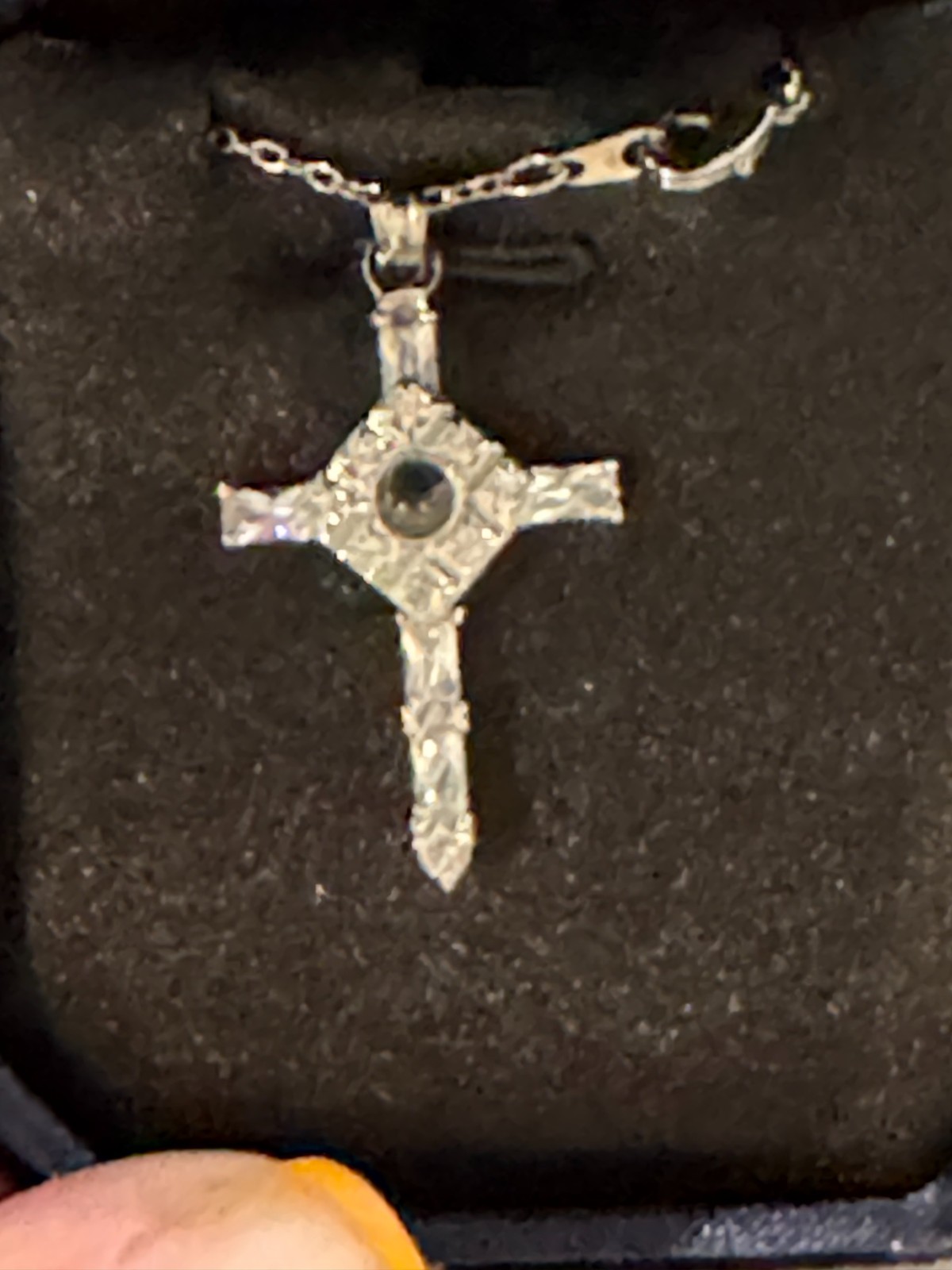 The Lord’s Prayer Sterling Silver SMALL Cross Necklace As Seen On TV Easter Gift