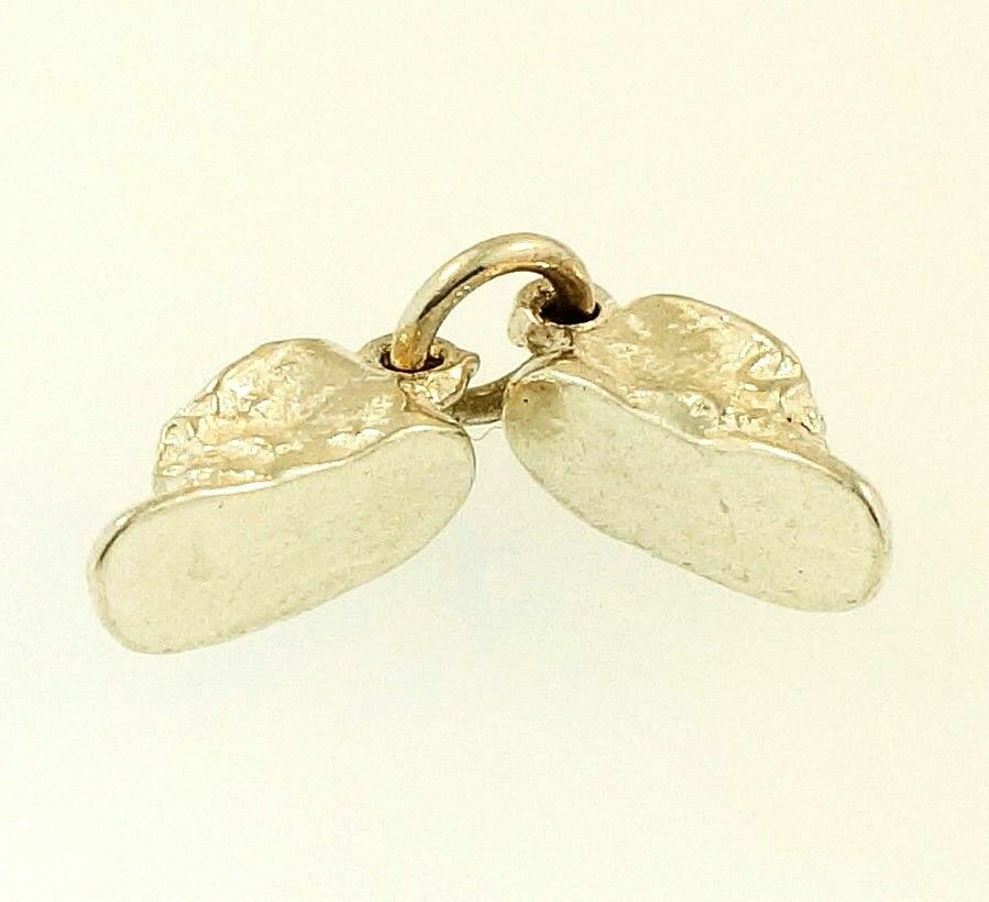 Sterling Silver Baby Shoes Charm (4x10mm)