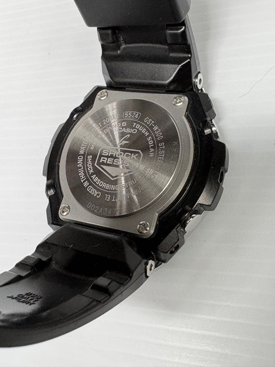 Condition With Manual Box CASIO G-Shock GST W300G 1AJF Resin Bezel Radio Solar
