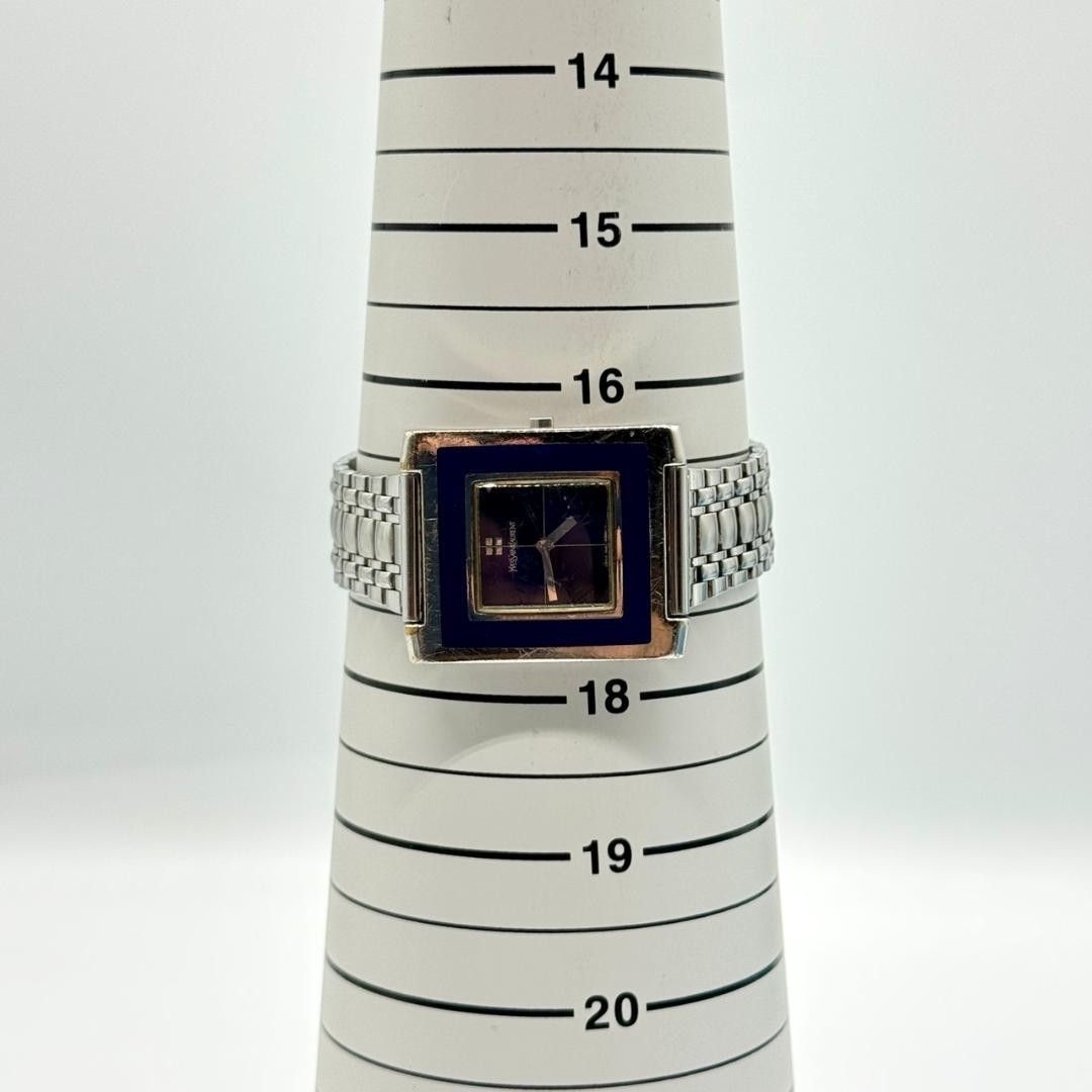 Working condition YSL Yves Saint Laurent wristwatch, navy dial, 5920-H18318