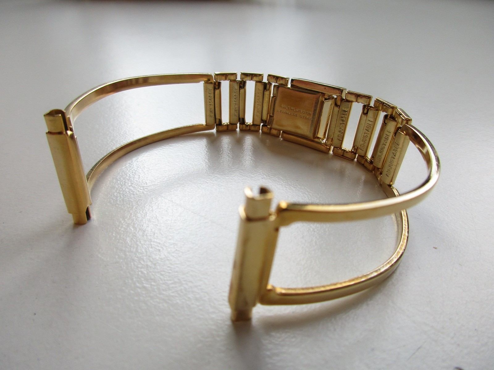 Curved lugs 17 18 19 20 21 MM 1960’s gilt plated watch bracelet