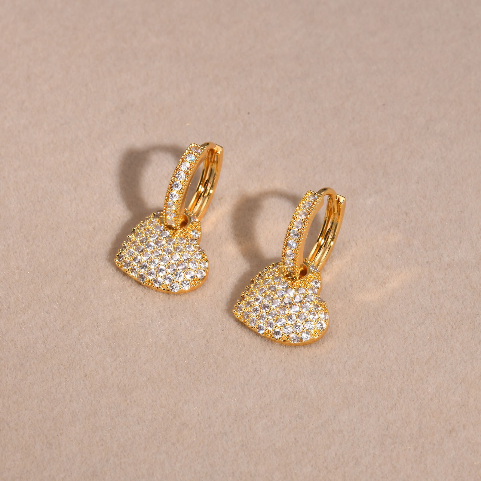 14K Plated Gold Hoop Earrings for Women,Fashion Jewelry Gifts Daily Wear 1 pair