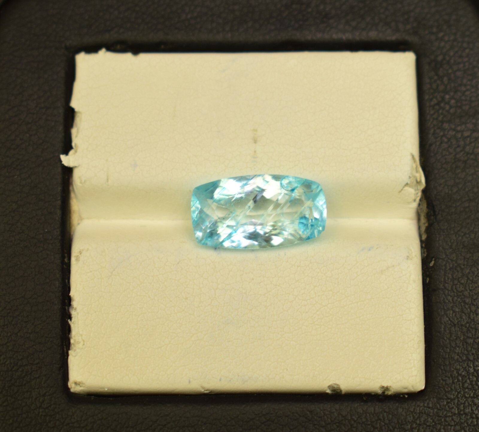 Natural Aquamarine Gemstone Faceted Cushion Cut 4.40 Ct Loose Gemstone Brazil
