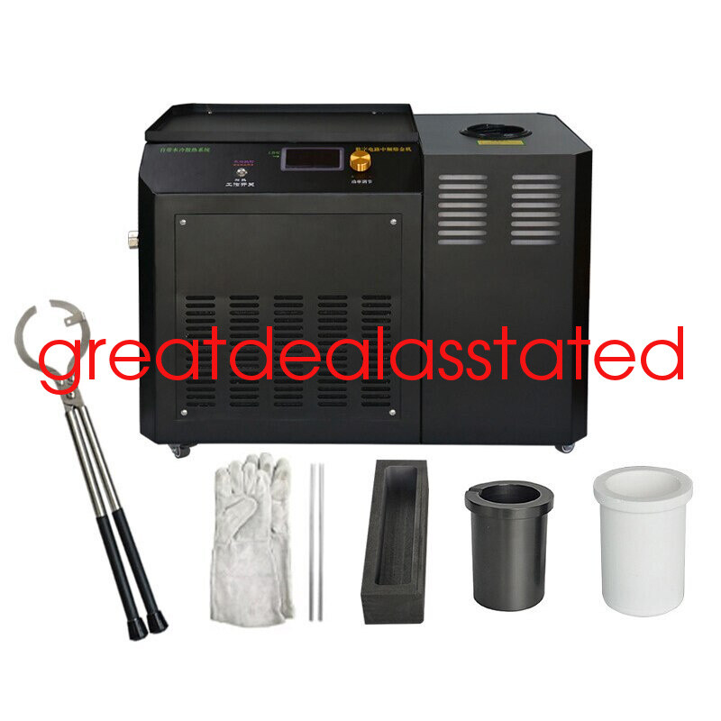 1KG New Induction Smelting Machine Jewelry Foundry Equipment 1600℃ 3500w 220v
