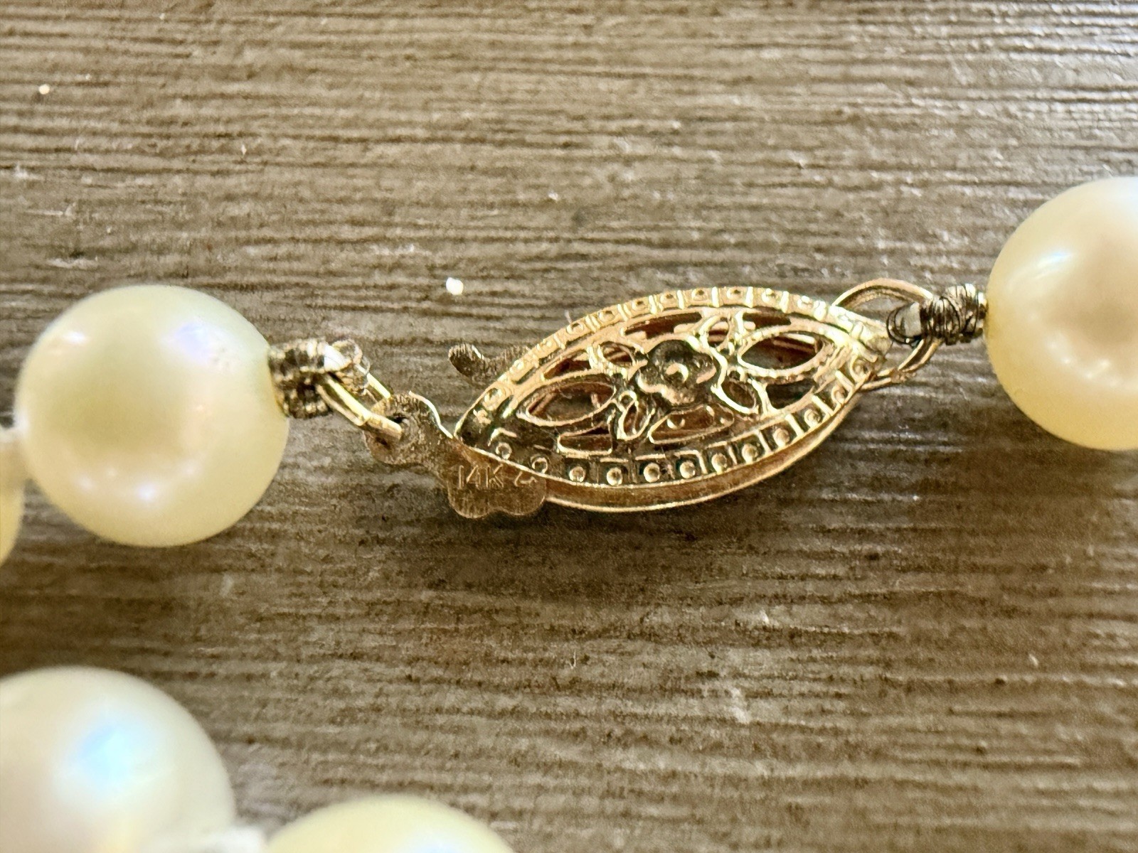 Pearl Paradise Necklace Strand 6.5-7.0mm 28” Length 14K Solid Yellow Gold Clasp