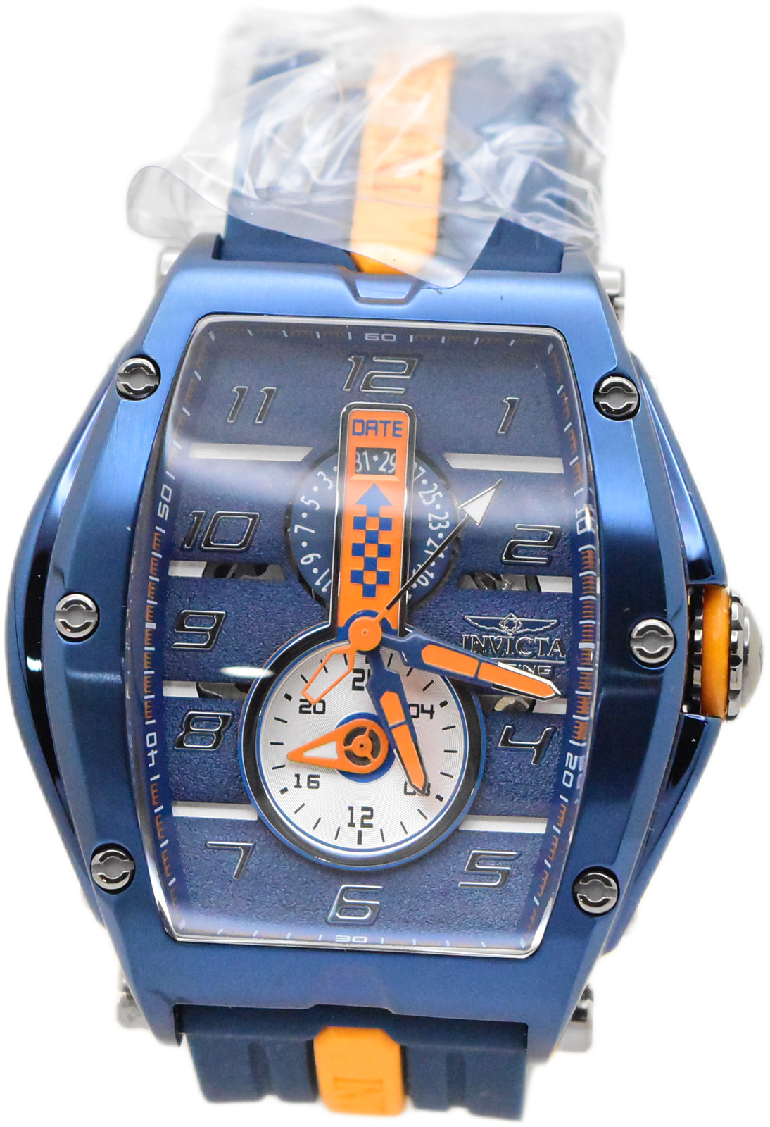 Invicta S1 Rally Diablo Racing RPM Men’s 50mm Blue & Orange Quartz Watch 47388