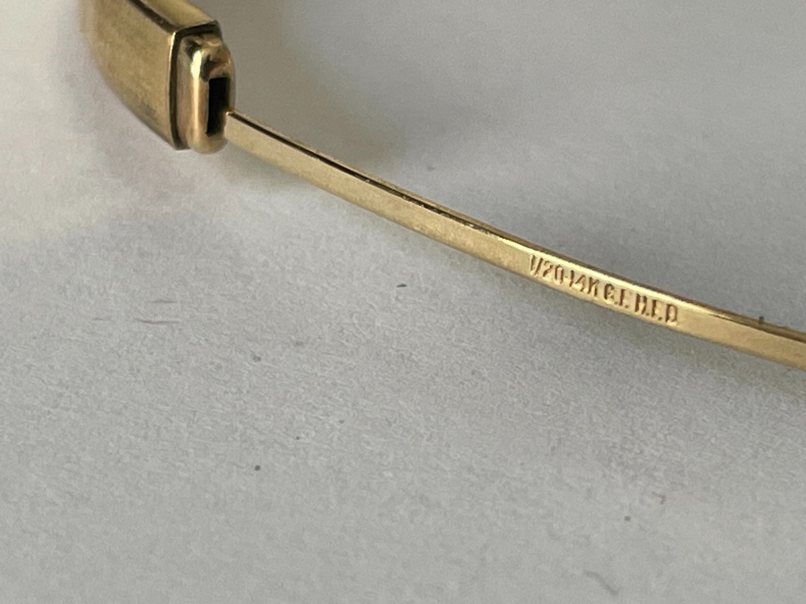 Vintage Henry F Barrows 1/20 14k Gold Filled Bracelet 2.5″ 5.93 grams