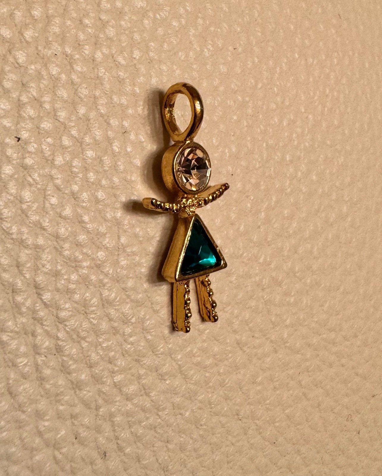 December Zircon Birthstone Baby Charm Large Girl Fashion Jewelry FREE SHIPPING