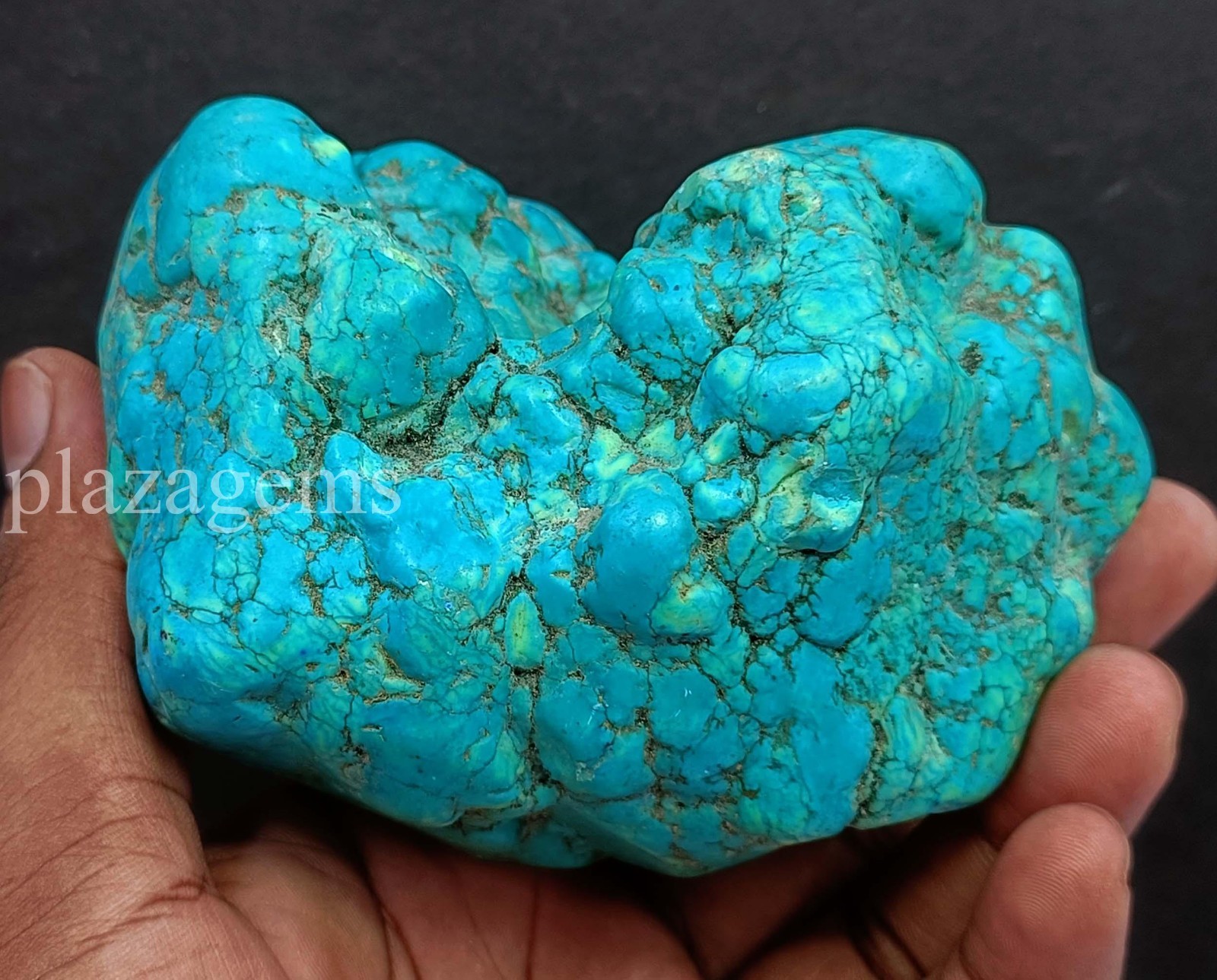 3542Ct Natural Sky Blue Turquoise EGL Certified Tumble Rough Loose Gemstone 5ARO