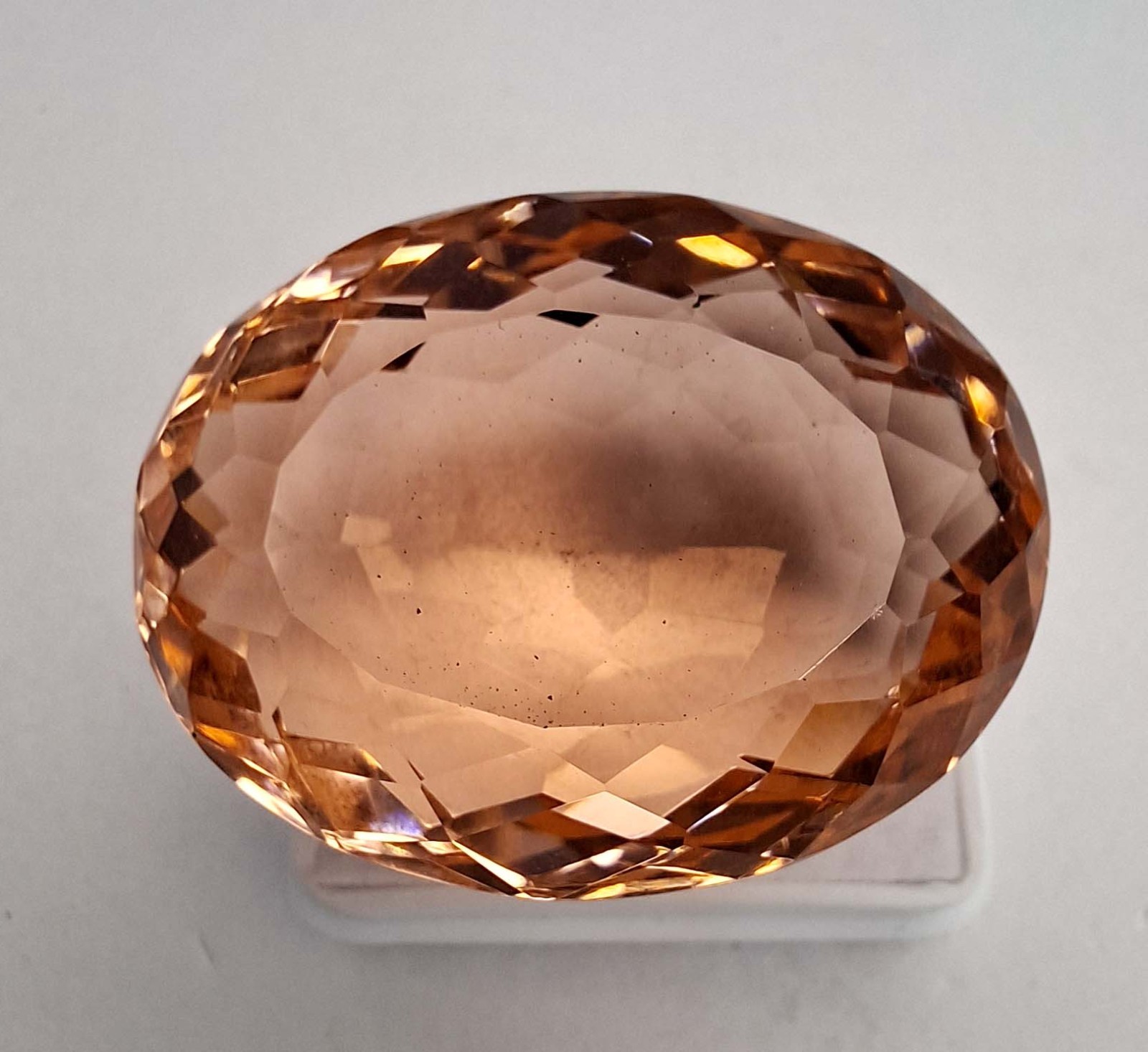 Natural Imperial Topaz 82-84 Carat Oval Cut Certified Loose Gemstone RK936