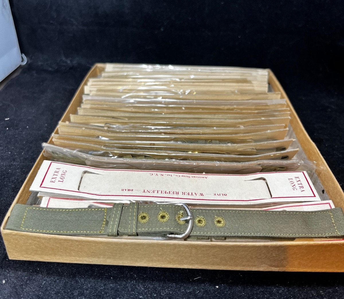 WW2 SURPLUS Never Issued US Military Wristwatch XL Band 16mm 5/8″ NO REPRO B1FL