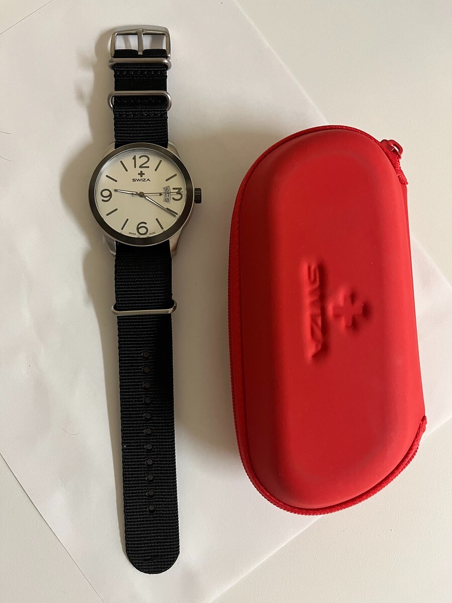 Men’s Swiza Magnus Date at 3. Swiss made watch 48mm RARE