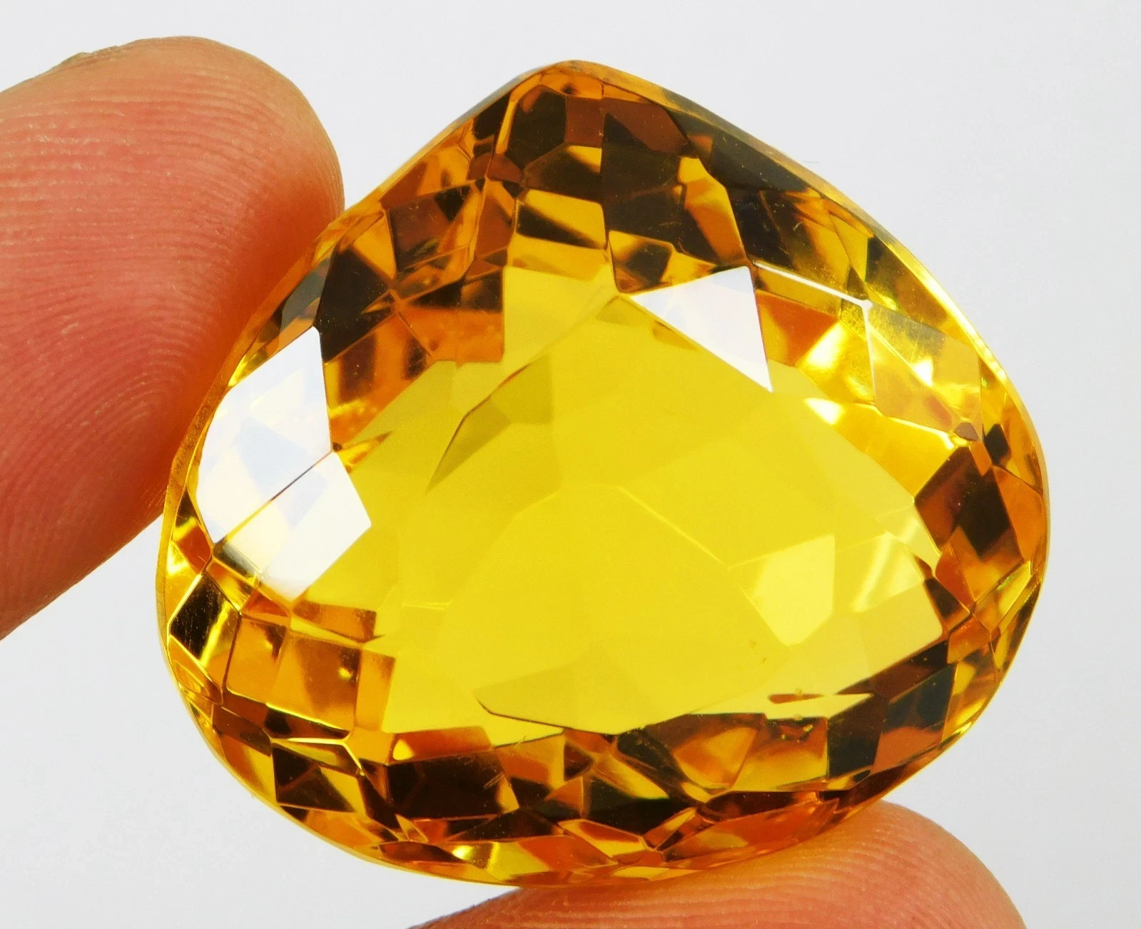AAA Certified 73.65 Ct Shinny Natural Yellow Topaz Loose Pear Cut Gemstone