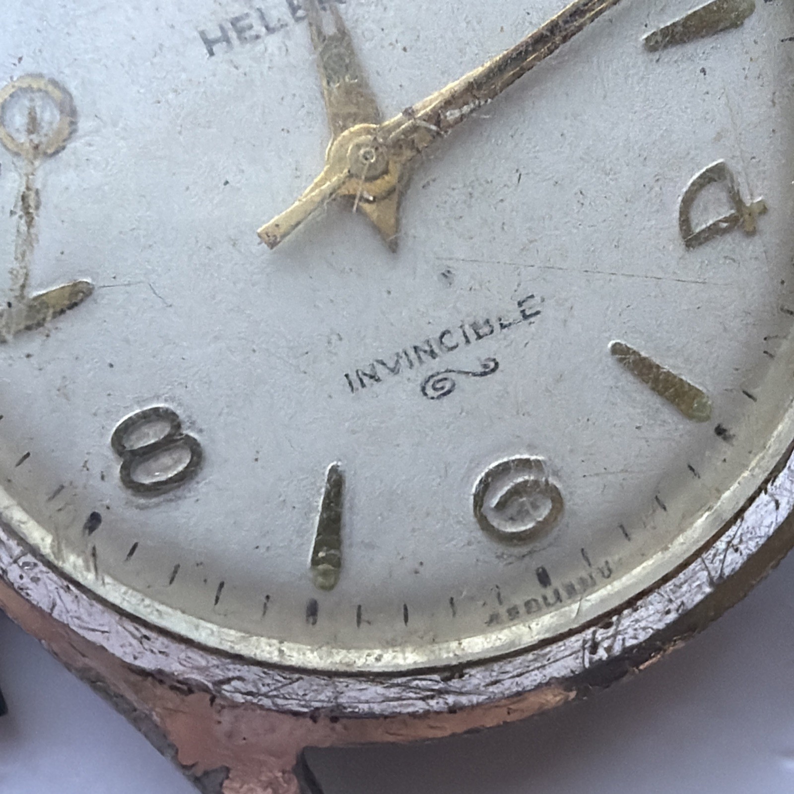 AV24 VTG Mechanical Wind Helbros Automatic Rare 32mm Mens Watch Repairs As Is**