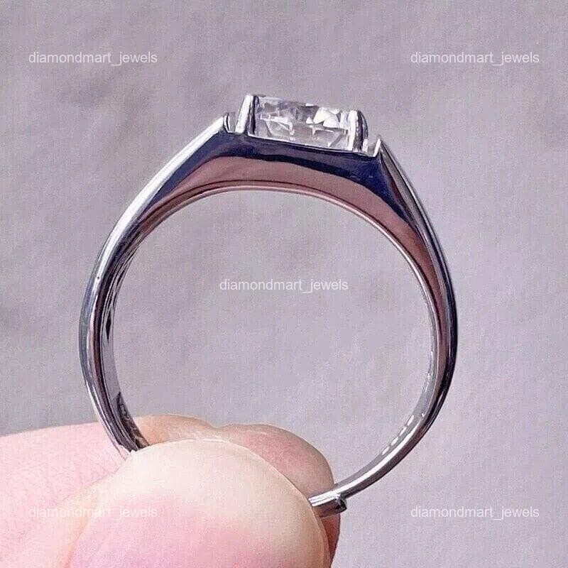 April Diamond Prong Solitaire Engagement Promise New Ring Jewelry 18K White Gold